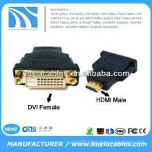 DVI-D Dual Link female 24+1 to HDMI male F/M adapter